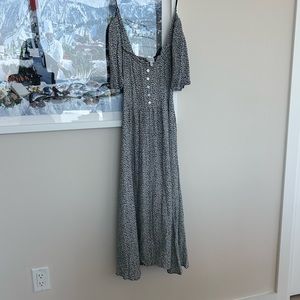 &OtherStories blue and white floral off the shoulder dress